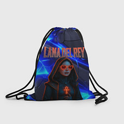 Рюкзак-мешок Lana Del Rey киберпанк, цвет: 3D-принт