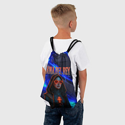 Рюкзак-мешок Lana Del Rey киберпанк, цвет: 3D-принт — фото 2