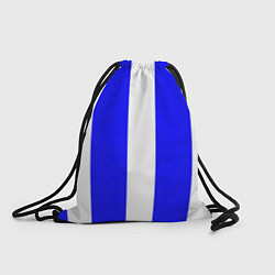 Рюкзак-мешок Color white blue line, цвет: 3D-принт