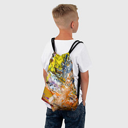 Рюкзак-мешок Живая Абстракция: Поток Цветов и Форм в Постоянном, цвет: 3D-принт — фото 2