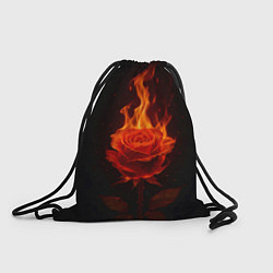 Рюкзак-мешок Flaming rose, цвет: 3D-принт