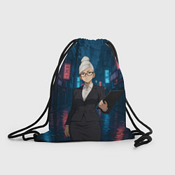 Рюкзак-мешок Dandadan Seiko в городе с планшетом, цвет: 3D-принт