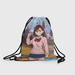 Рюкзак-мешок Сиратори Айра злая - Дандадан, цвет: 3D-принт