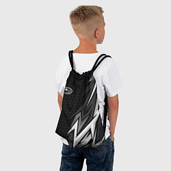Рюкзак-мешок Subaru - монохромный черный, цвет: 3D-принт — фото 2