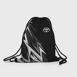 Рюкзак-мешок Toyota - монохром, цвет: 3D-принт