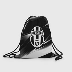 Рюкзак-мешок Juventus geometry stripes black, цвет: 3D-принт