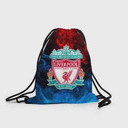 Рюкзак-мешок Liverpool огненный дым текстура, цвет: 3D-принт