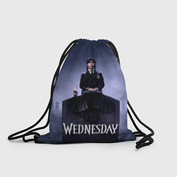 Рюкзак-мешок Уэнсдей и вещь на могиле Wednesday, цвет: 3D-принт