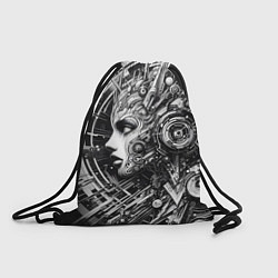 Мешок для обуви Cyber girl - ai art fantasy graffiti