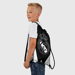 Рюкзак-мешок Real Madrid геометрия спорт, цвет: 3D-принт — фото 2