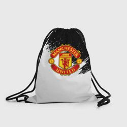 Рюкзак-мешок Манчестер Юнайтед краски белые, цвет: 3D-принт