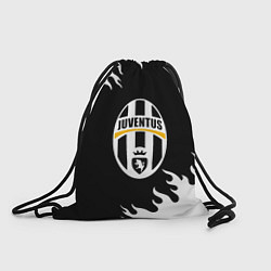 Рюкзак-мешок Juventus белый огонь текстура, цвет: 3D-принт