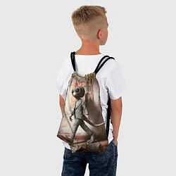 Рюкзак-мешок Пришелец в костюме в полосочку, цвет: 3D-принт — фото 2