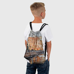 Рюкзак-мешок Новогодняя елка в Питере, цвет: 3D-принт — фото 2