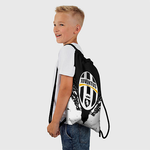 Мешок для обуви Ювентус краски всплеск текстура / 3D-принт – фото 3