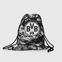 Рюкзак-мешок Боруссиа белые краски, цвет: 3D-принт
