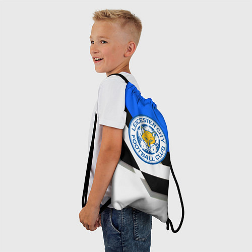 Мешок для обуви Лестер сити геометрия полосы / 3D-принт – фото 3