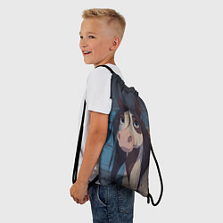 Рюкзак-мешок Белая пятнистая новогодняя лошадка, цвет: 3D-принт — фото 2