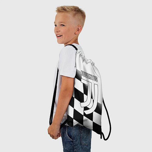 Мешок для обуви Ювентус клетка краски / 3D-принт – фото 3