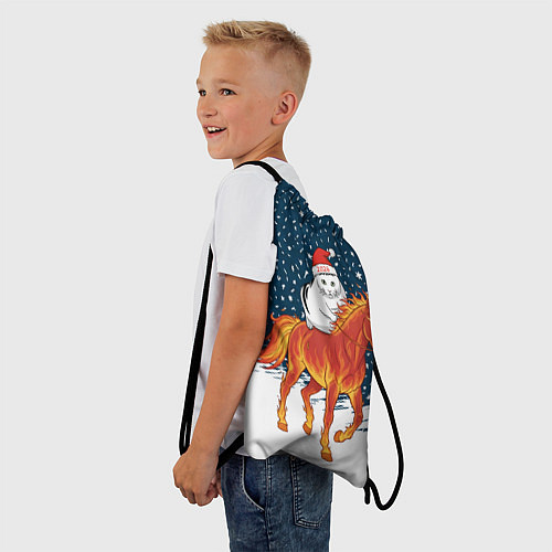 Мешок для обуви Кот Бендер и огненный конь - 2026 / 3D-принт – фото 3