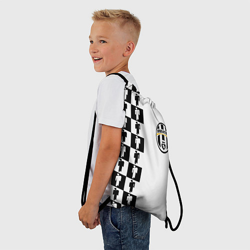 Мешок для обуви Ювентус паттерн люди / 3D-принт – фото 3