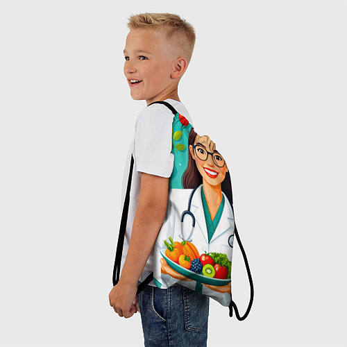 Мешок для обуви Здоровое питание с экспертом / 3D-принт – фото 3