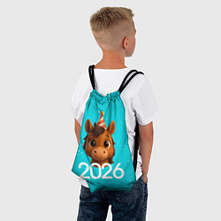 Рюкзак-мешок Голова лошадки, цвет: 3D-принт — фото 2