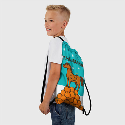 Мешок для обуви Лошадь на горе мандаринов 2026 / 3D-принт – фото 3