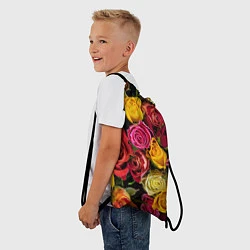 Рюкзак-мешок Ассорти из роз, цвет: 3D-принт — фото 2
