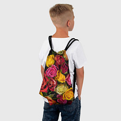 Рюкзак-мешок Ассорти из роз, цвет: 3D-принт — фото 2