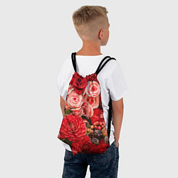 Рюкзак-мешок Ассорти из цветов, цвет: 3D-принт — фото 2