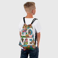 Рюкзак-мешок Стикербомбинг, цвет: 3D-принт — фото 2