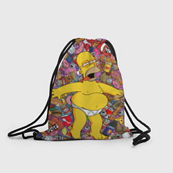 Рюкзак-мешок Рай Гомера, цвет: 3D-принт