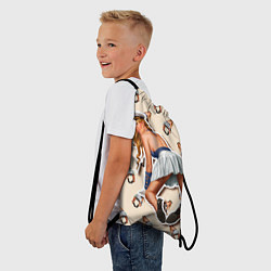 Рюкзак-мешок Девушка, цвет: 3D-принт — фото 2