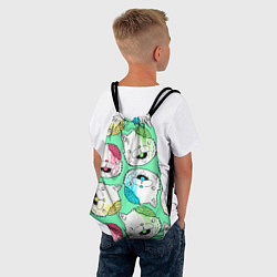 Рюкзак-мешок Drop Dead: Kitty Heads, цвет: 3D-принт — фото 2