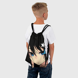 Рюкзак-мешок Black Rock Shooter - глаза Мато Курои, цвет: 3D-принт — фото 2