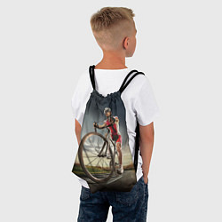 Рюкзак-мешок Велогонщик, цвет: 3D-принт — фото 2