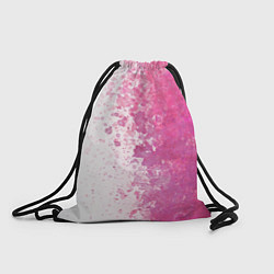 Рюкзак-мешок Белый и розовый, цвет: 3D-принт