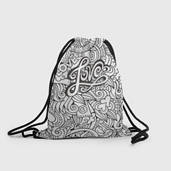 Рюкзак-мешок Love графика, цвет: 3D-принт