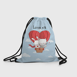 Рюкзак-мешок Влюбленные на шаре, цвет: 3D-принт