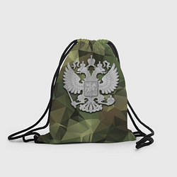 Рюкзак-мешок Камуфляж и герб, цвет: 3D-принт