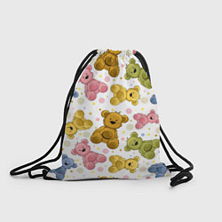 Рюкзак-мешок Любимые медвежата, цвет: 3D-принт