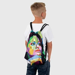 Рюкзак-мешок Angelina Jolie: Art, цвет: 3D-принт — фото 2