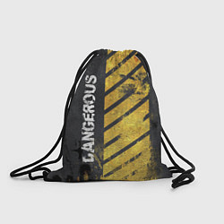 Рюкзак-мешок DANGEROUS, цвет: 3D-принт