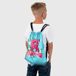 Рюкзак-мешок Восьмерка и колибри, цвет: 3D-принт — фото 2