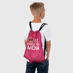 Рюкзак-мешок Её величество Алёна, цвет: 3D-принт — фото 2
