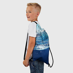 Рюкзак-мешок Стихия воды, цвет: 3D-принт — фото 2