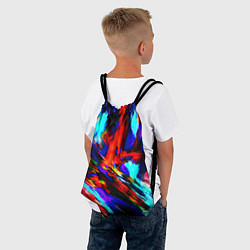 Рюкзак-мешок Акварель, цвет: 3D-принт — фото 2