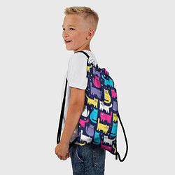 Рюкзак-мешок Котятки, цвет: 3D-принт — фото 2