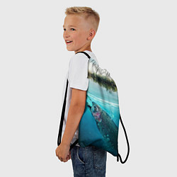 Рюкзак-мешок Рыбалка на спиннинг, цвет: 3D-принт — фото 2